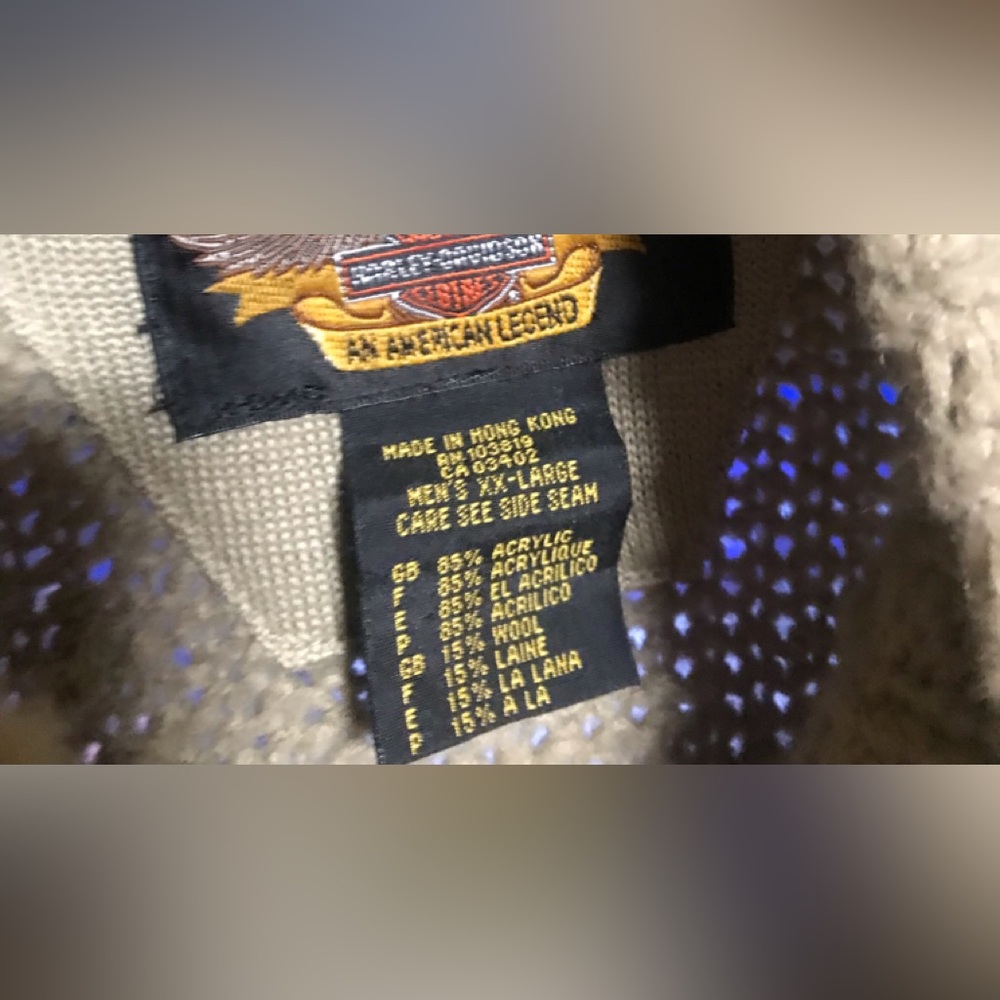 Men’s Harley sweater - Picture 2 of 3